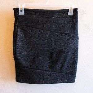 Black sparkly pencil skirt